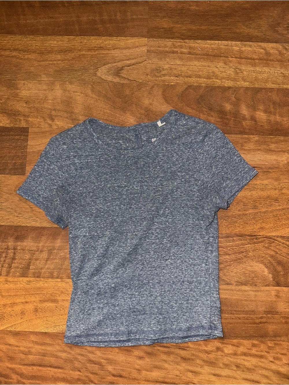Me to We Heathered Blue Short Sleeve Tee